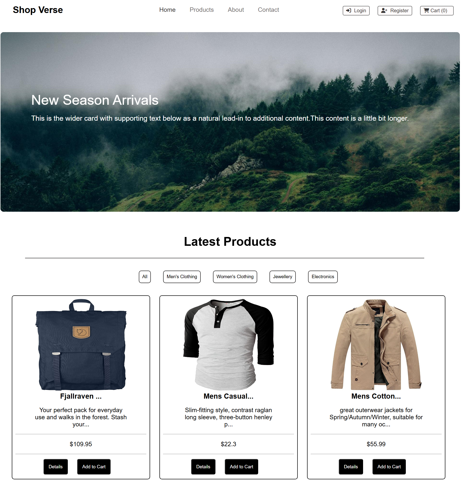 Ecommerce Website